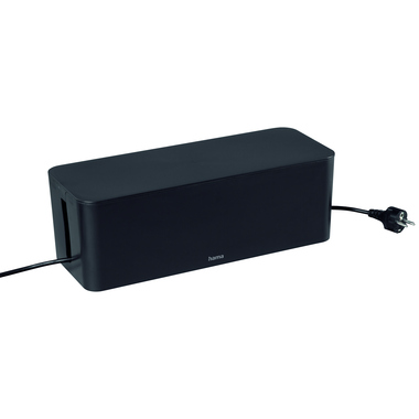 Kabelbox Maxi Hama 221012 Schwarz für Steckdosenleiste 40x15.6x13,5 cm