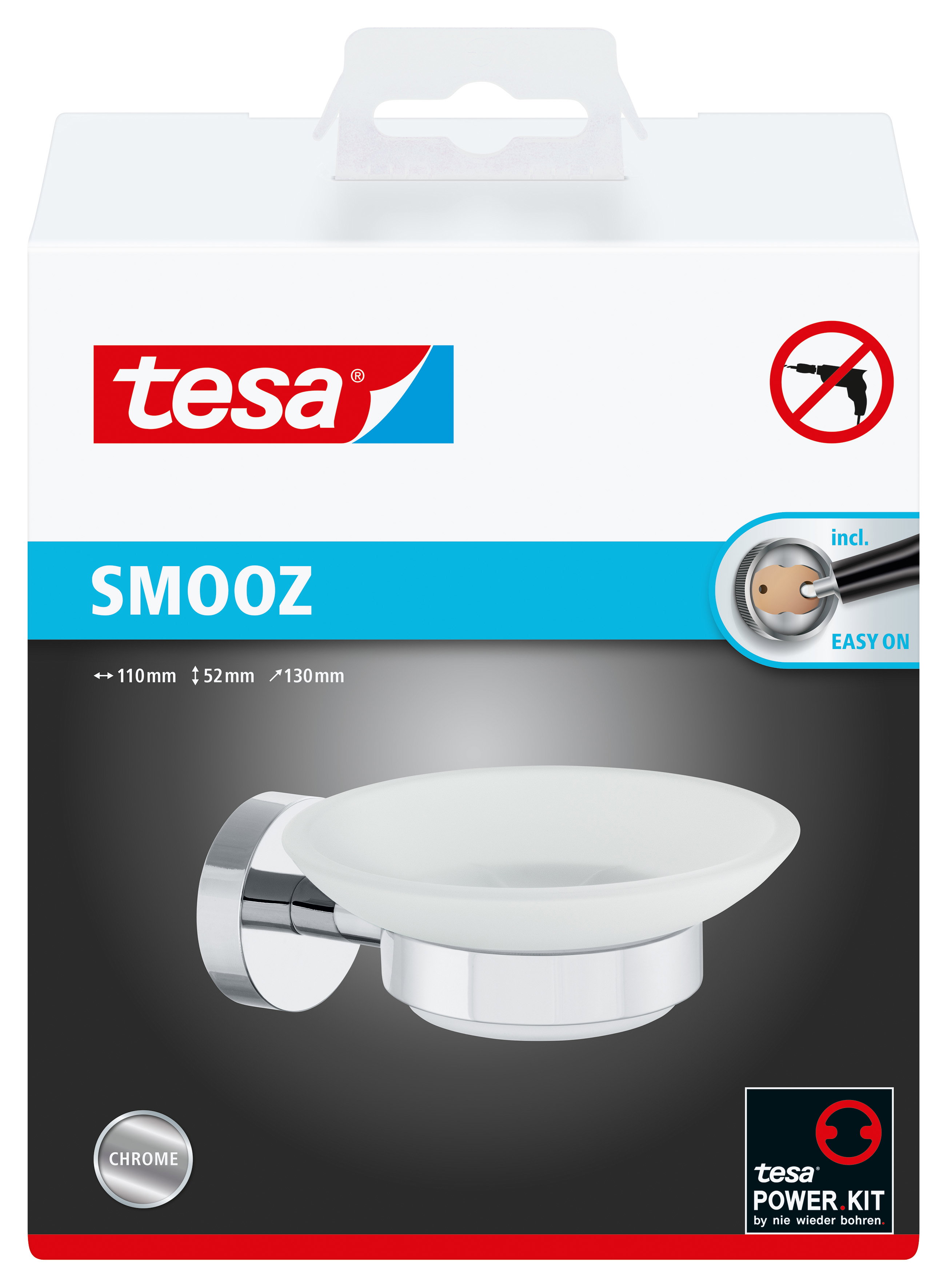 Seifenhalter Tesa Smooz 40323 silber 