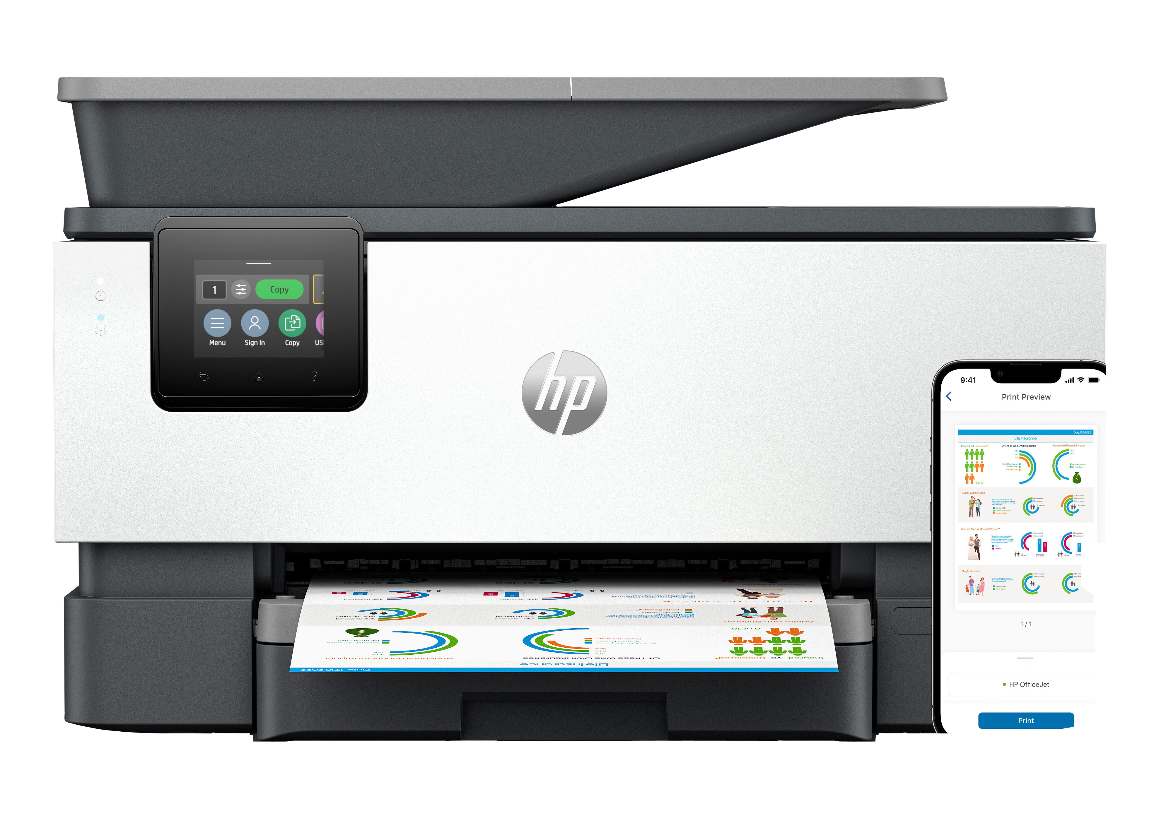 Tinten-MFP HP OfficeJet Pro 9120b 4:1 gr 