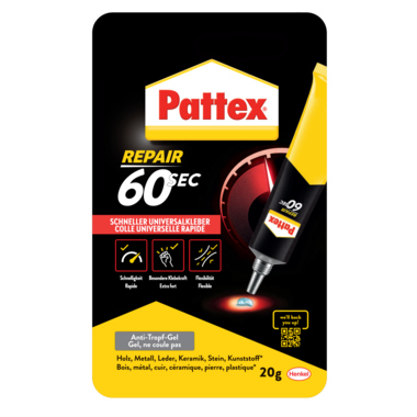Universalkleber Pattex 60 Sek. 20g Tube 
