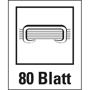 Blockheftgerät Leitz 5551 silber bis 80 Blatt