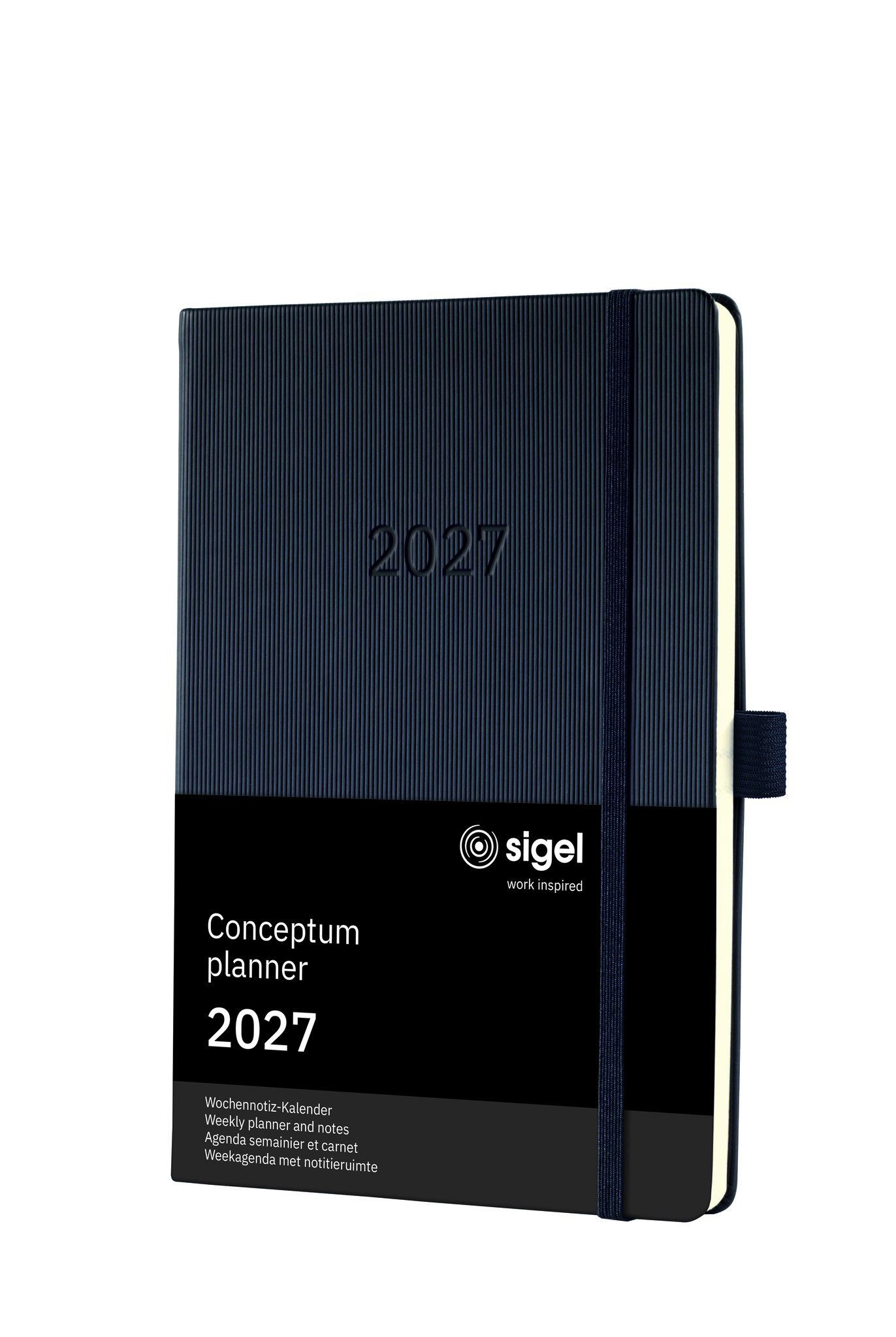 Buchkalender Sigel Conceptum C2714 schw. Din A5 1w/2s Hardcover