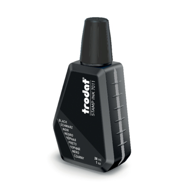 Stempelfarbe Trodat 7011 28ml schwarz Dokumentenecht