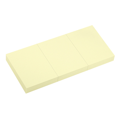 Haftnotiz 40x50mm gelb 3x100 Blatt