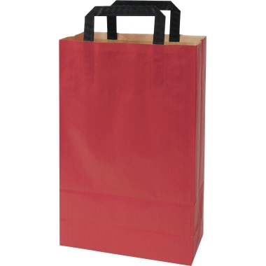 Papiertragetasche 22x36x10,5cm 70g rot 