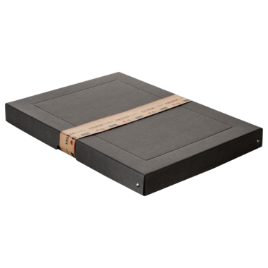 Ablagebox Falken 22001680 A3 40mm sw w Höhe, schwarz, Pappe