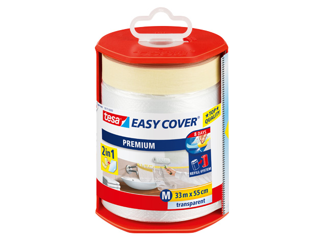 Abdeckfolie Tesa 59177 M 33mx550mm Easy Cover® Preiu inkl. Abroller