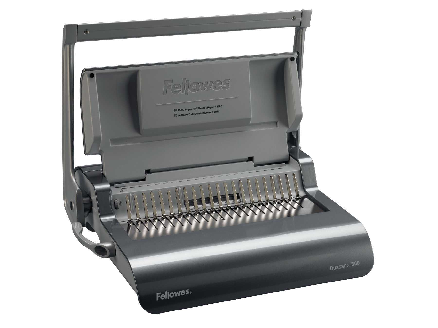 Plastikbindegerät Fellowes Quasar + 5627701 grau