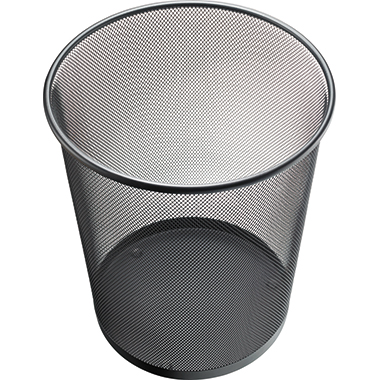 Papierkorb Helit H25186 23l Metall schw 