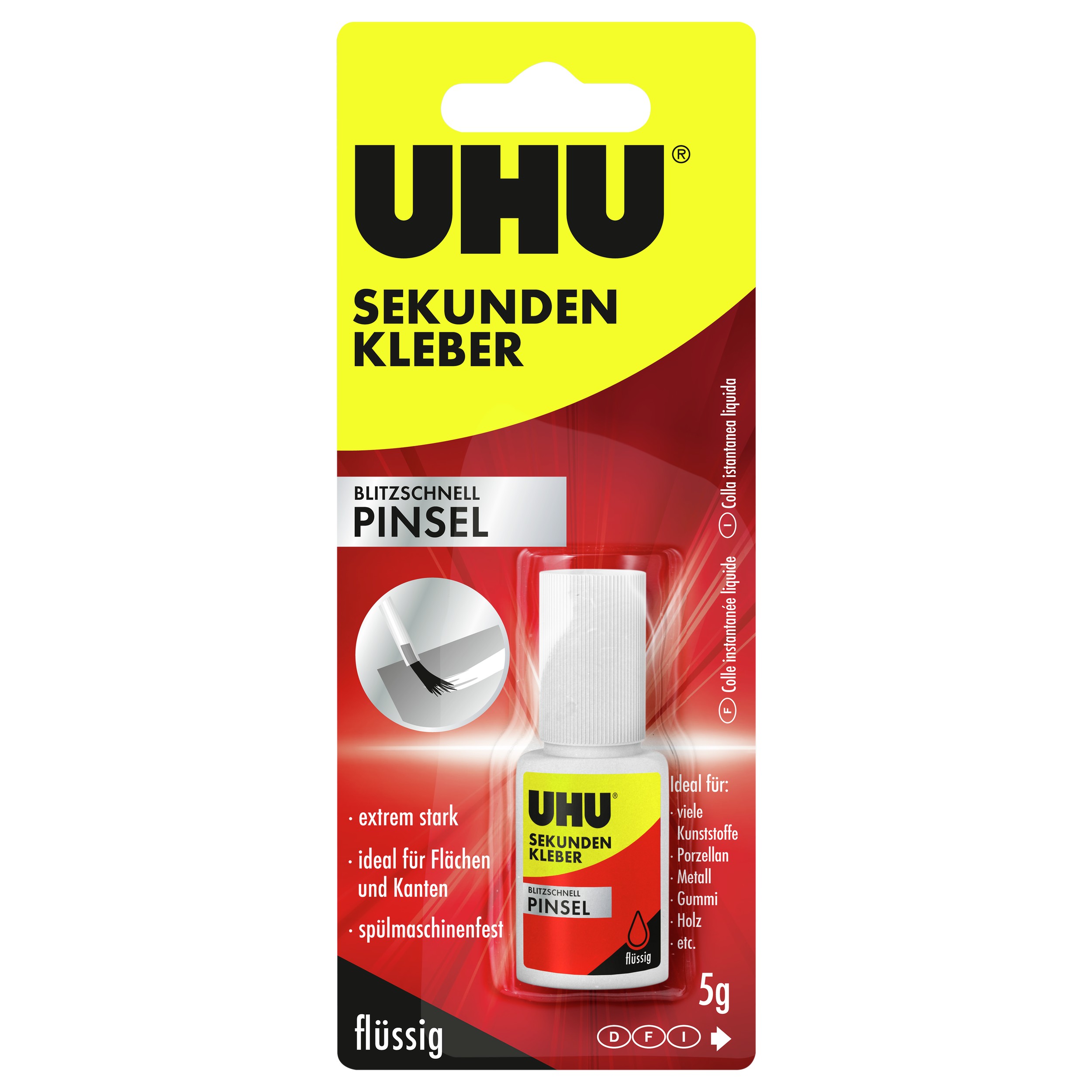Klebstoff Uhu Sekundenkleber 45545 5g 