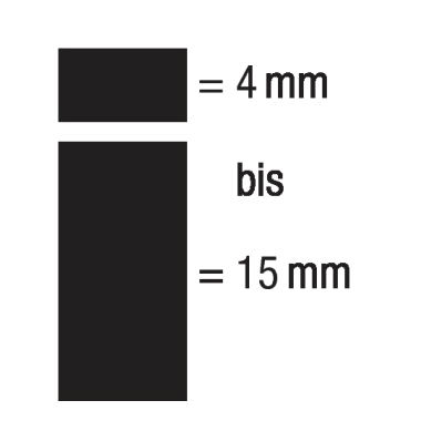Kreidemarker Edding 4090 schwarz 4-15mm Keilspitze