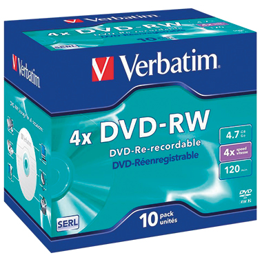DVD-RW Verbatim 4,7GB 4x JewelCase 