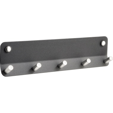 Garderobenleiste Alco 2833 5 Haken satin grau