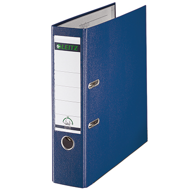 Ordner Leitz 1010 Plastik A4 80mm blau  