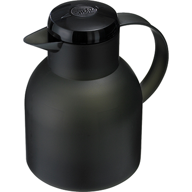 Isolierkanne Emsa 67052073 1L schwarz Samba Press Quick Press-Verschluss