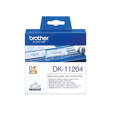 Etikett Brother DK11204 17x54mm weiß Mehrzweck-en