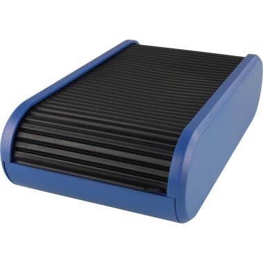 Visitenkartenbox Helit 62180 schw/blau 