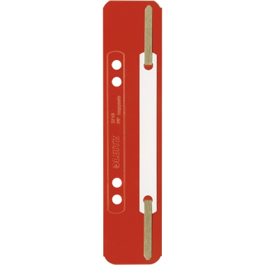 Heftstreifen Leitz 3710 3,5x15,8cm rot Pp, Kunststoffdeckleiste