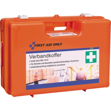 Verbandkoffer First Aid Only DIN13157 or ange