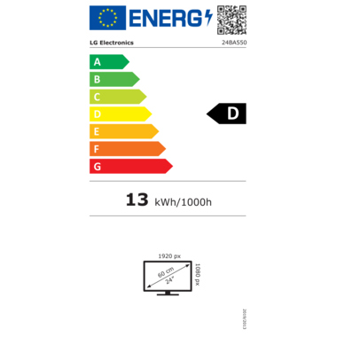 Montior LG 24BA550-B LED 24"