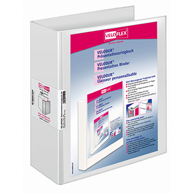 Präsentationsordn. Velo 11421 A4 85mm we 293x315x, Pp