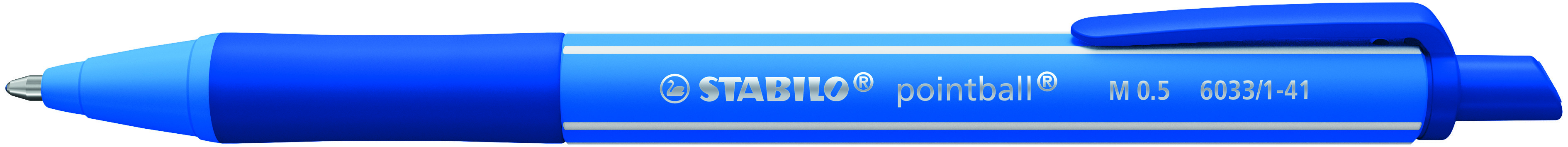 Kugelschreiber Stabilo 6033 ultram.blau Pointball Colorful