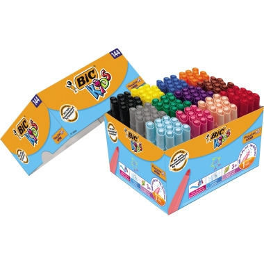 Faserschreiber BIC® Kids Visacolor XL 144-er Box, sortiert, 1,3mm