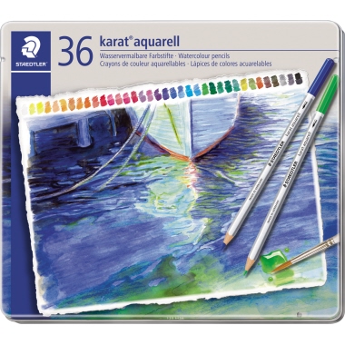 Farbstift Staedtler karat 125 36er Set sortiert, aquarell