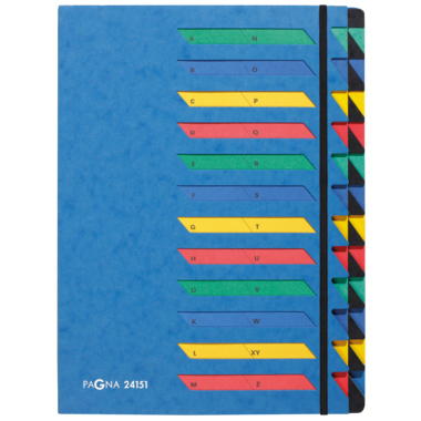 Pultordner Pagna 24151 24tlg. A-Z blau Deskorganizer