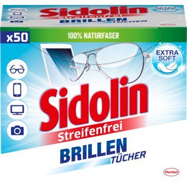 Brillenputztücher Sidolin 