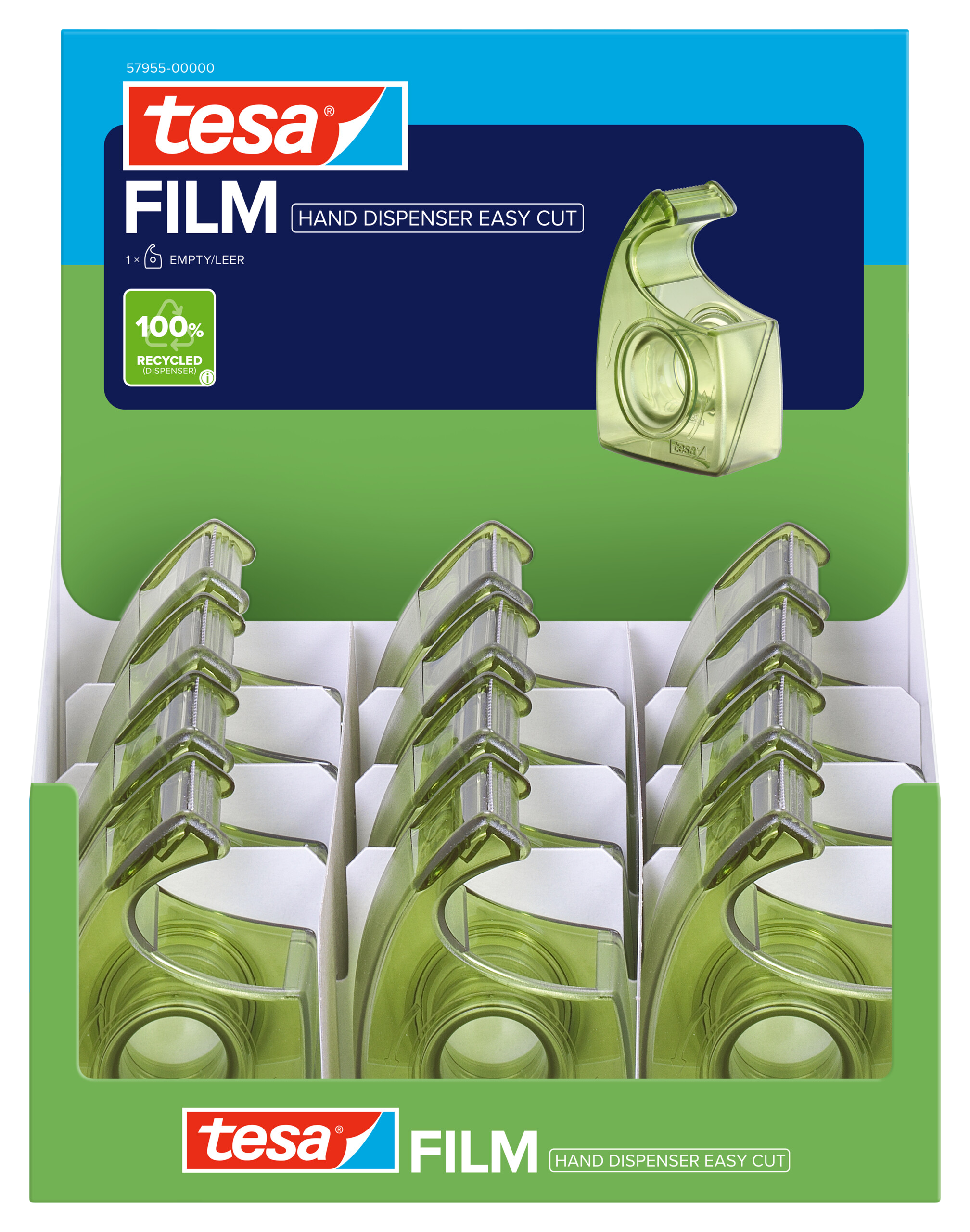 Handabroller Tesa 57955 ecoLogo 10mx19mm