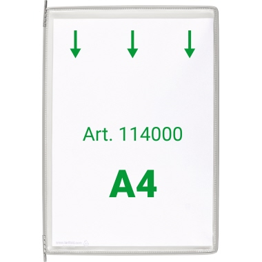Sichttafel Tarifold 114000 A4 grau 10 Stück