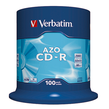 CD-R Verbatim 700MB 80Min. 100er Spindel 