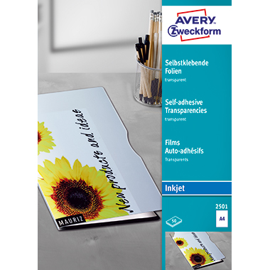 Inkjetfolie Avery Zweckform 2501 A4 50 Stück