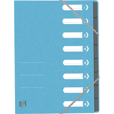 Ordnungsmappe Oxford 400116254 8F hblau A4, 390g