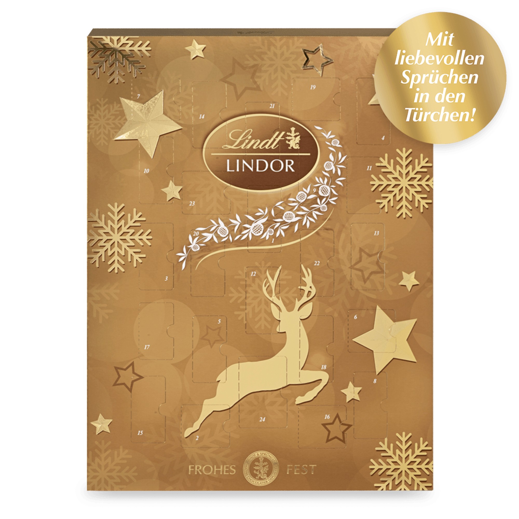 Adventskalender Lindt Lindor 36,5x48 cm 