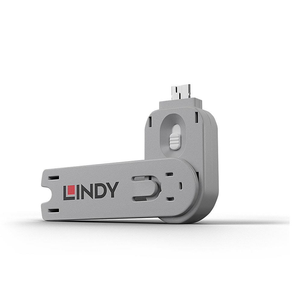Blocker Lindy 40624 Schlüssel für USB A Schloss Weiß