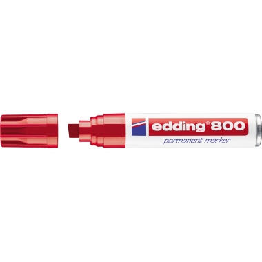Permanentmarker Edding 800 rot 4-12mm, Keilspitze