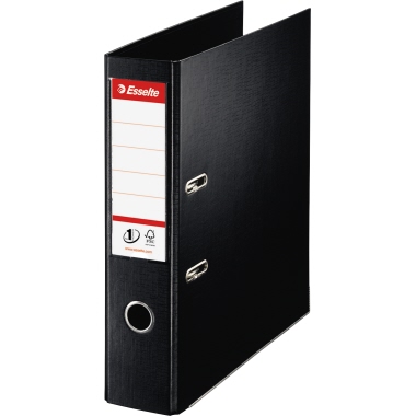 Ordner Esselte 811370 A4 80mm schwarz Kunststoff