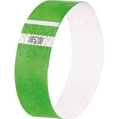 Eventband Sigel EB212 neon grün 255x25mm Inkl. Etikett