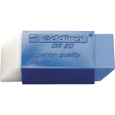 Radierer Edding DR20 weiß/blau Plastik