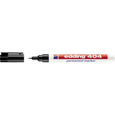 Permanentmarker Edding 404 schwarz 0,75mm, Rundspitze