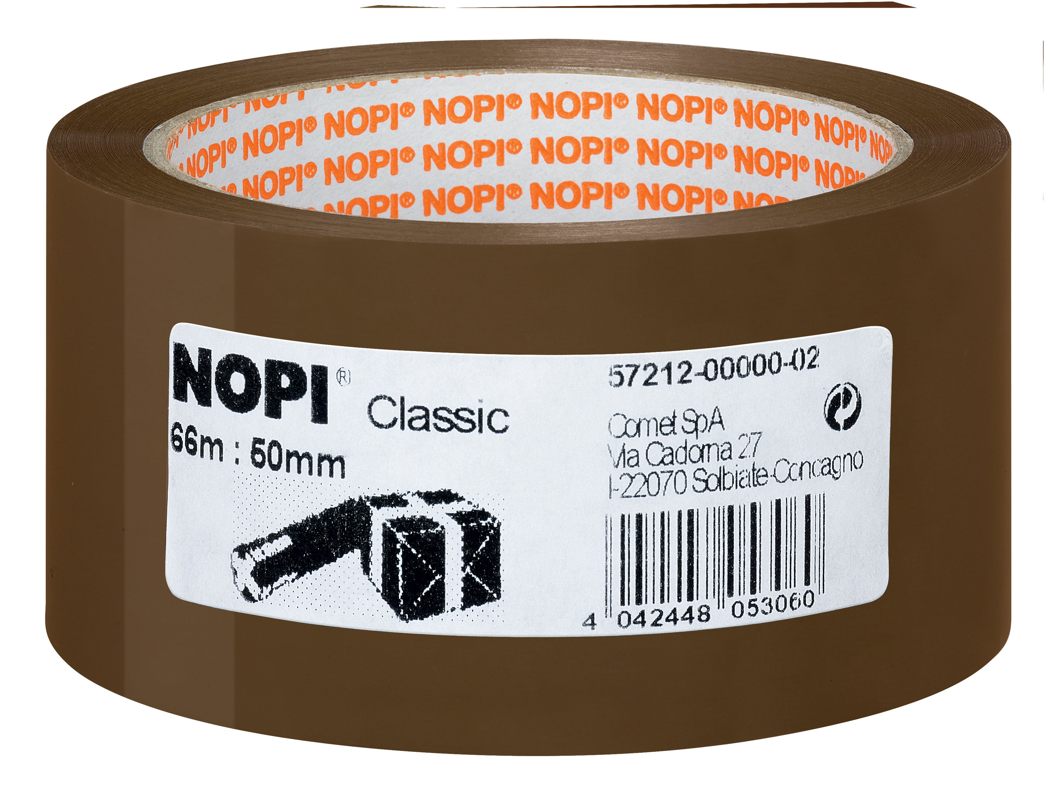 Packband Nopi 57212 66mx50mm braun Pp, 4042