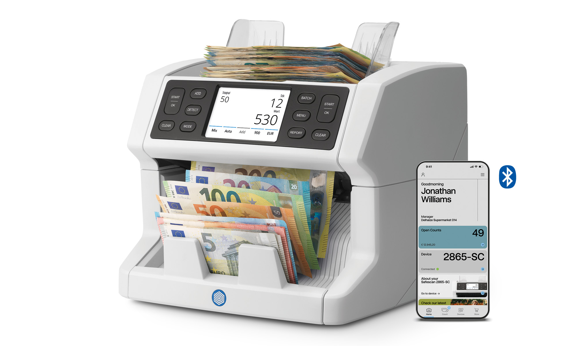 Geldscheinzählgerät Safescan 2865-SC 