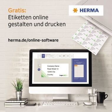Etikett Herma 4117 210x297mm silber  Etikett Herma 4117 210x297mm silber