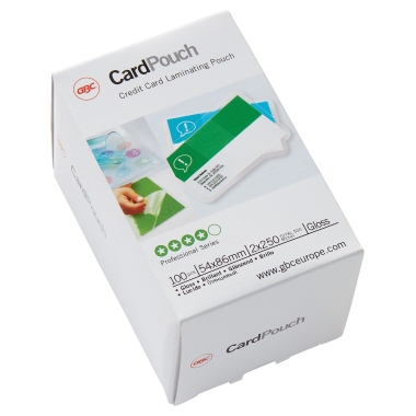 Folientasche GBC EC-K 54X86mm 250my glänzend 100 St/Pack CardPouch