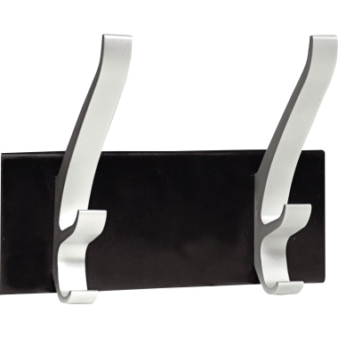 Wandgarderobe Unilux Cypres 100340804 schwarz-alugrau