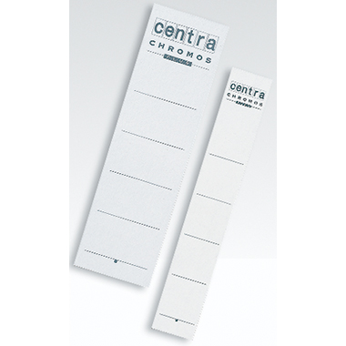 Rückenschild Centra 290105 weiß Breit/kurz, Einsteck