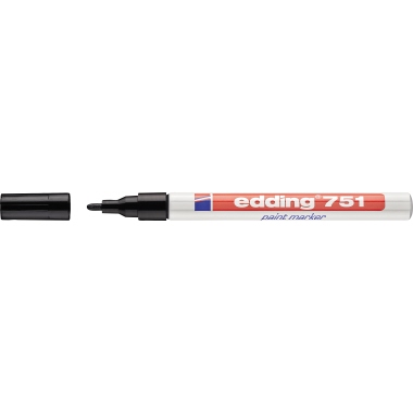 Lackmarker edding 751 schwarz 1-2mm