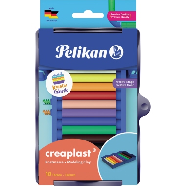 Kinderknete Pelikan Creaplast 10er Etui sortiert